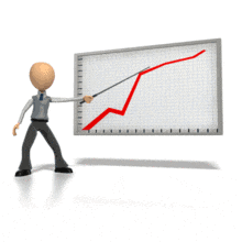 Stick Figure Graph Explanation PowerPoint Animation layout preview.