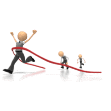 Business Race Champion PowerPoint Animation layout preview.