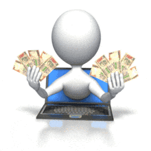 Internet Riches Rupee PowerPoint Animation layout preview.