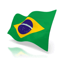 Brazil Flag Perspective Anim PowerPoint Animation layout preview.
