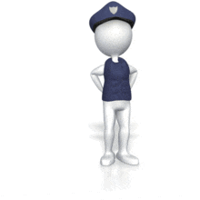 Show Police Badge (Non-Looping) PowerPoint Animation layout preview.