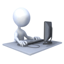 Fall Asleep At Computer PowerPoint Animation layout preview.