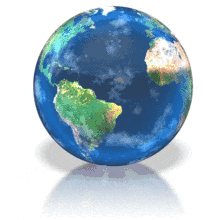 Earth Rotating PowerPoint Animation layout preview.