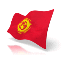 Animated Kyrgyzstan Flag PowerPoint Animation layout preview.