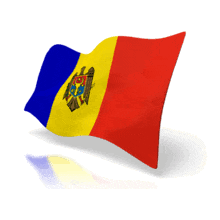 Animated Flag of Moldova PowerPoint Animation layout preview.
