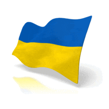 Animated Flag of Ukraine PowerPoint Animation layout preview.