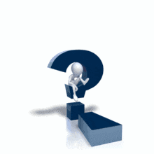 Stick Figure Question Answer PowerPoint Animation layout preview.