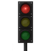 Traffic Light Flash Red PowerPoint Animation layout preview.