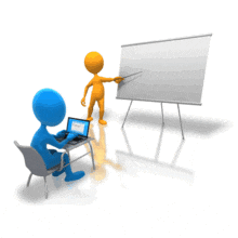 Online Computer Classroom PowerPoint Animation layout preview.