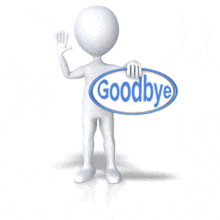 Stick Figure Holding Oval Sign Waving Go PowerPoint Animation layout preview.