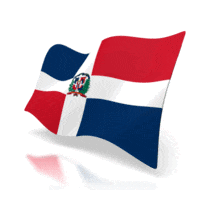 Dominican Republic Flag Perspective Anim PowerPoint Animation layout preview.