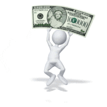 Happy Money Million Dollars PowerPoint Animation layout preview.