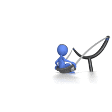 Stick Figure Ready To Launch PowerPoint Animation layout preview.