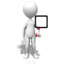 Stick Figure Drawing One Check Mark PowerPoint Animation layout preview.