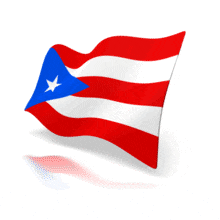 Puerto Rico Flag Perspective Anim PowerPoint Animation layout preview.