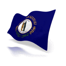 Kentucky State Flag PowerPoint Animation layout preview.