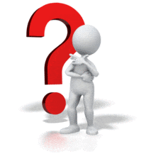 Question Mark Serious Thinker PowerPoint Animation layout preview.