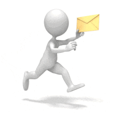Figure Running Letter PowerPoint Animation layout preview.