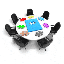 Puzzle Piece Missing Solution PowerPoint Animation layout preview.