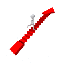 Arrow Elevator Up Runner PowerPoint Animation layout preview.