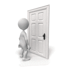 Knocking On Door PowerPoint Animation layout preview.