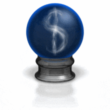 Crystal Ball Dollar PowerPoint Animation layout preview.