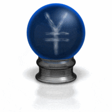 Crystal Ball Yen PowerPoint Animation layout preview.