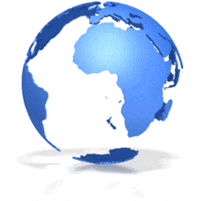 Hollow Earth Shell Rotate PowerPoint Animation layout preview.