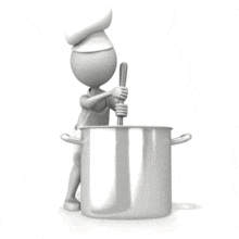Chef Stirring Pot PowerPoint Animation layout preview.