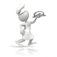 Chef Deliver Tray PowerPoint Animation layout preview.