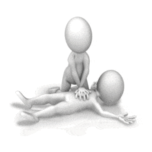 CPR Chest Compressions PowerPoint Animation layout preview.