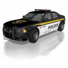 Police Car Lights PowerPoint Animation layout preview.
