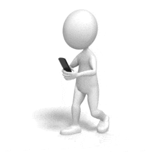 Walking While Texting PowerPoint Animation layout preview.