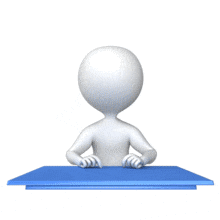 Waiting At Desk PowerPoint Animation layout preview.