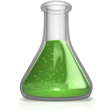 Bubbling Flask PowerPoint Animation layout preview.