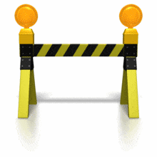 Road Block Caution Lights PowerPoint Animation layout preview.