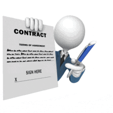 Pressure Contract Signing PowerPoint Animation layout preview.