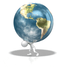 World On Shoulders PowerPoint Animation layout preview.