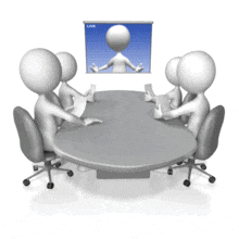 Video Conference Presentation PowerPoint Animation layout preview.