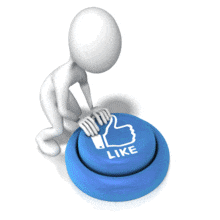 Stick Figure Liking It PowerPoint Animation layout preview.