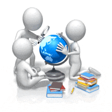 Students Studying For Class PowerPoint Animation layout preview.