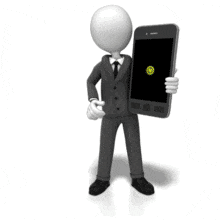 Icon Flow Smart Phone - Non Looping PowerPoint Animation layout preview.