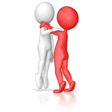 Choking Out Stick Figure PowerPoint Animation layout preview.