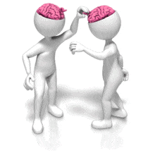 Picking One Anothers Brain PowerPoint Animation layout preview.