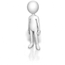 Stick Figure Shrugging PowerPoint Animation layout preview.