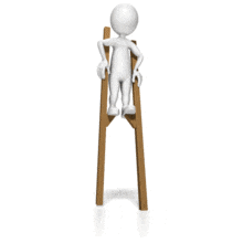 Stick Figure On Stilts PowerPoint Animation layout preview.