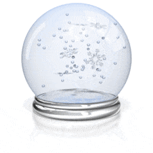 Snow Globe PowerPoint Animation layout preview.