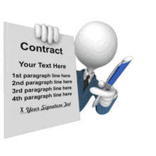 Contract Pressure Sign Text PowerPoint Animation layout preview.