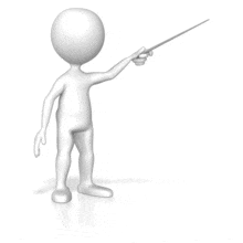 Figure Pointing With Pointer PowerPoint Animation layout preview.