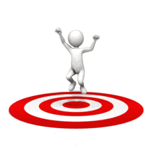 Reached Target Celebrate PowerPoint Animation layout preview.
